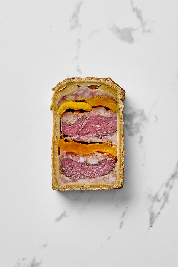 Pâté en Croûte de Pato e Manga