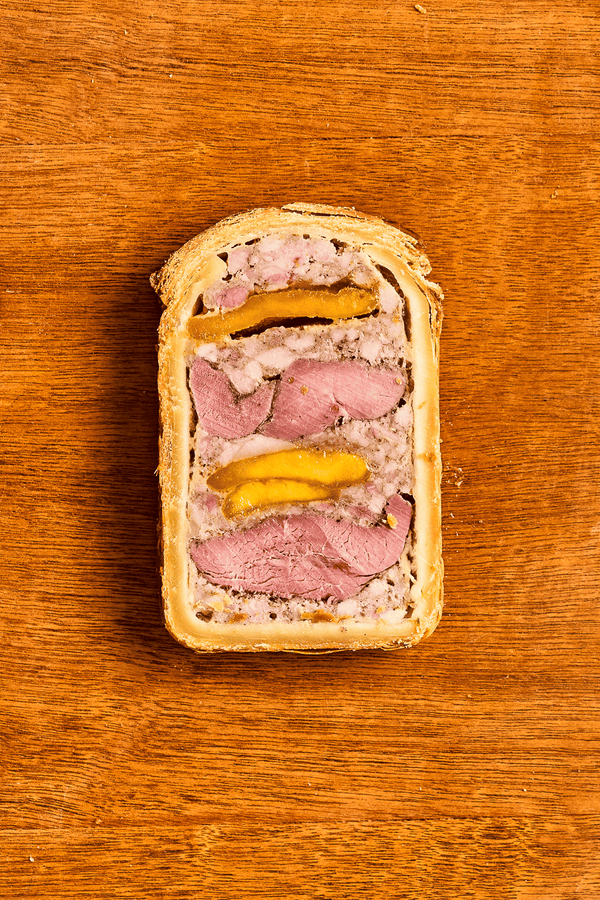 Pâté en Croûte de Pato e Manga